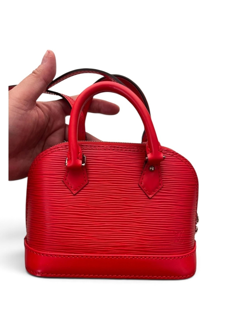 Louis Vuitton Nano Alma Red Epi Leather